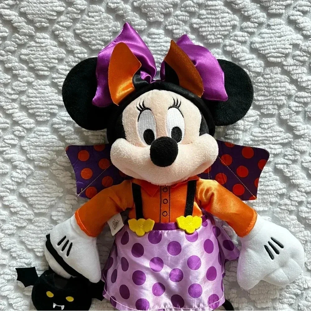 Disney Original Minnie Mouse Halloween Outfit Stuffed Animal Plush 15 inches